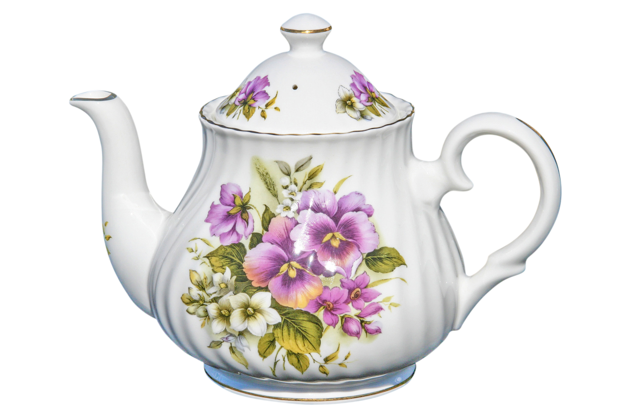 Pansy 6 Cup Teapot