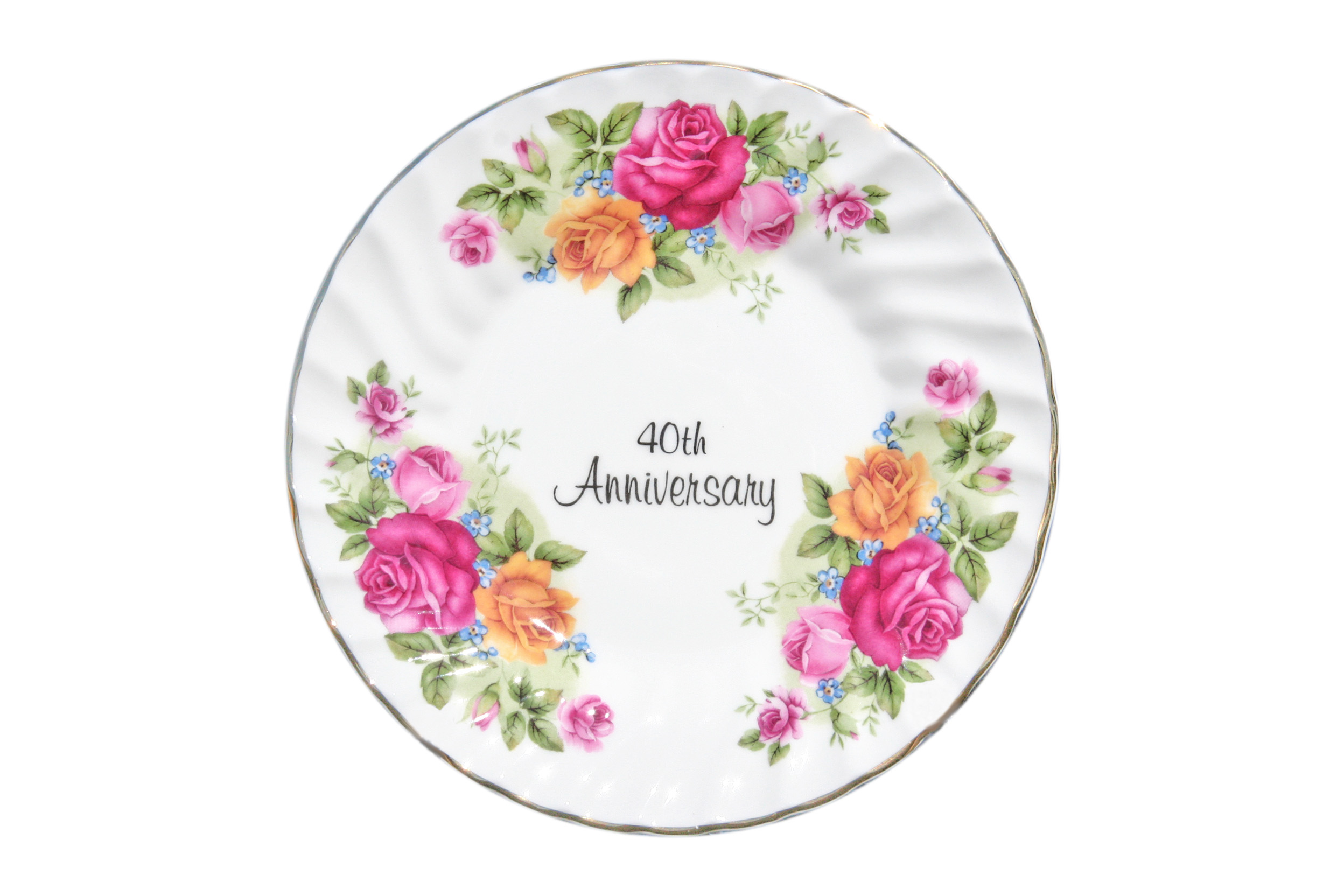 40th Anniversary Plate (6 inch) with stand
