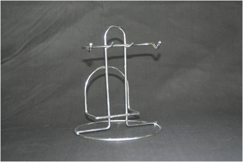 Metal Stand for 2 cups and saucers (Chrome) - Click Image to Close