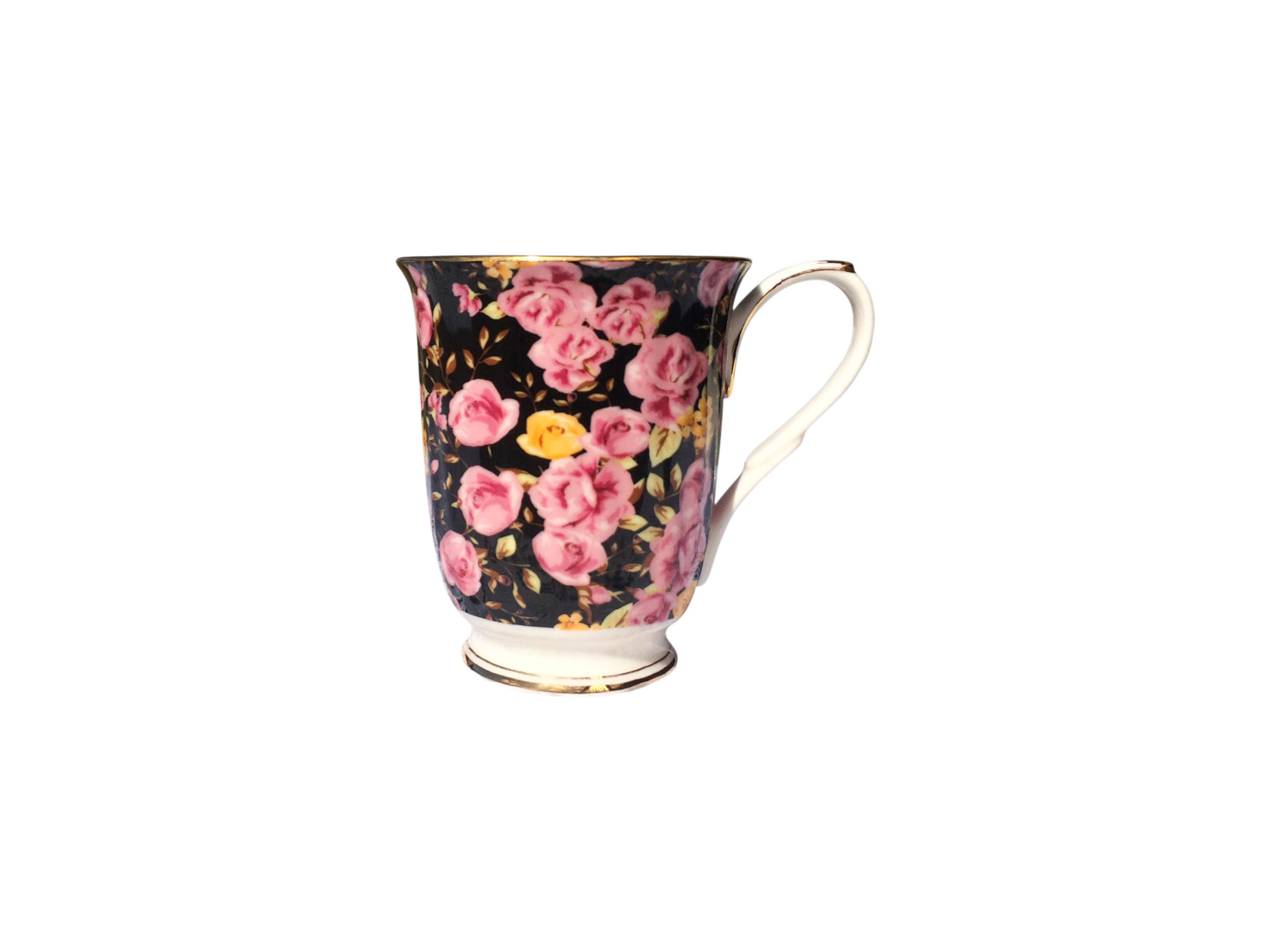 Midnight Rose Garden Chintz Beaker Midnight Rose Garden Chintz Beaker
