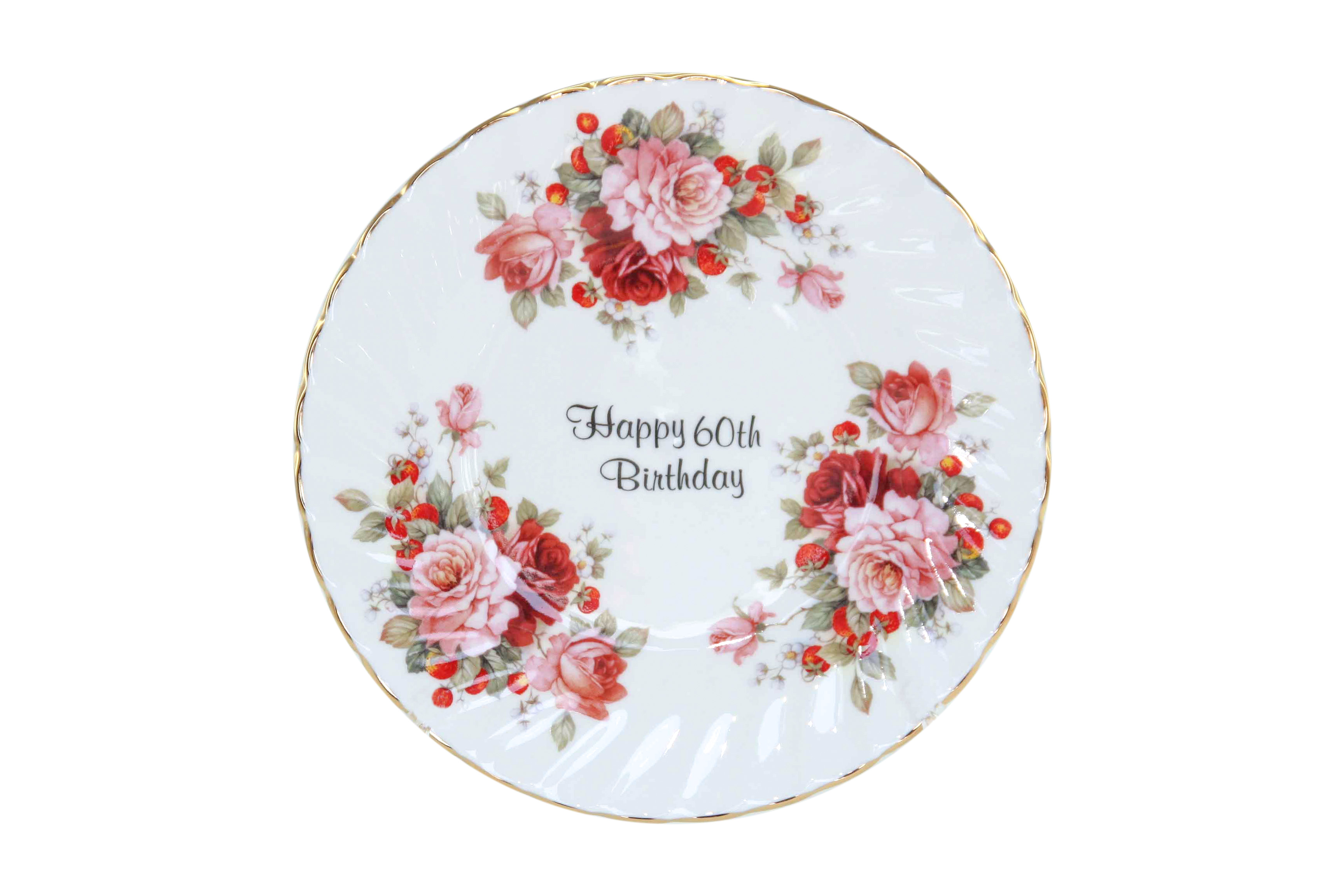 60th Birthday Cake/Display Plate - Click Image to Close