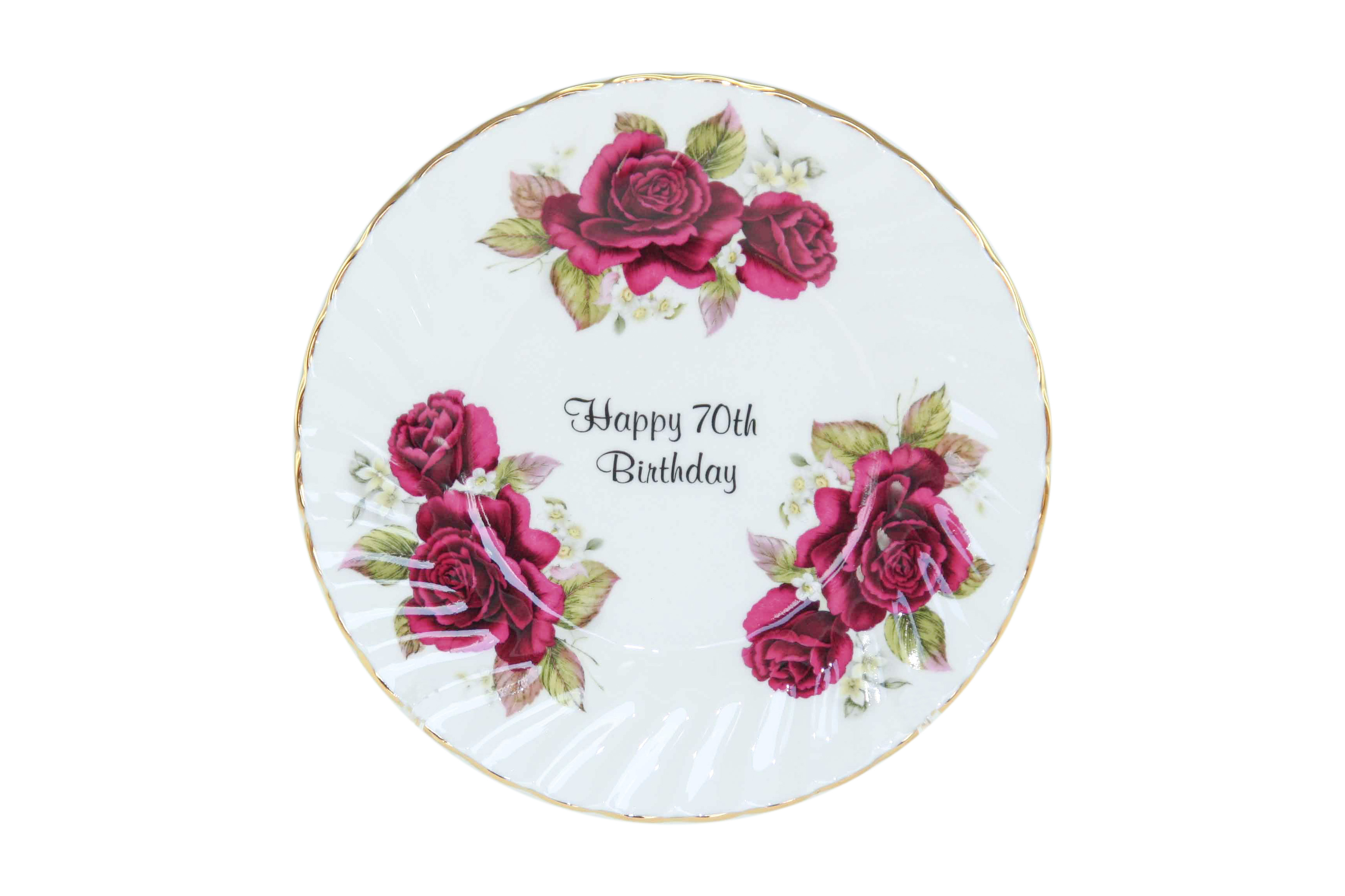 70th Birthday Cake/Display Plate - Click Image to Close