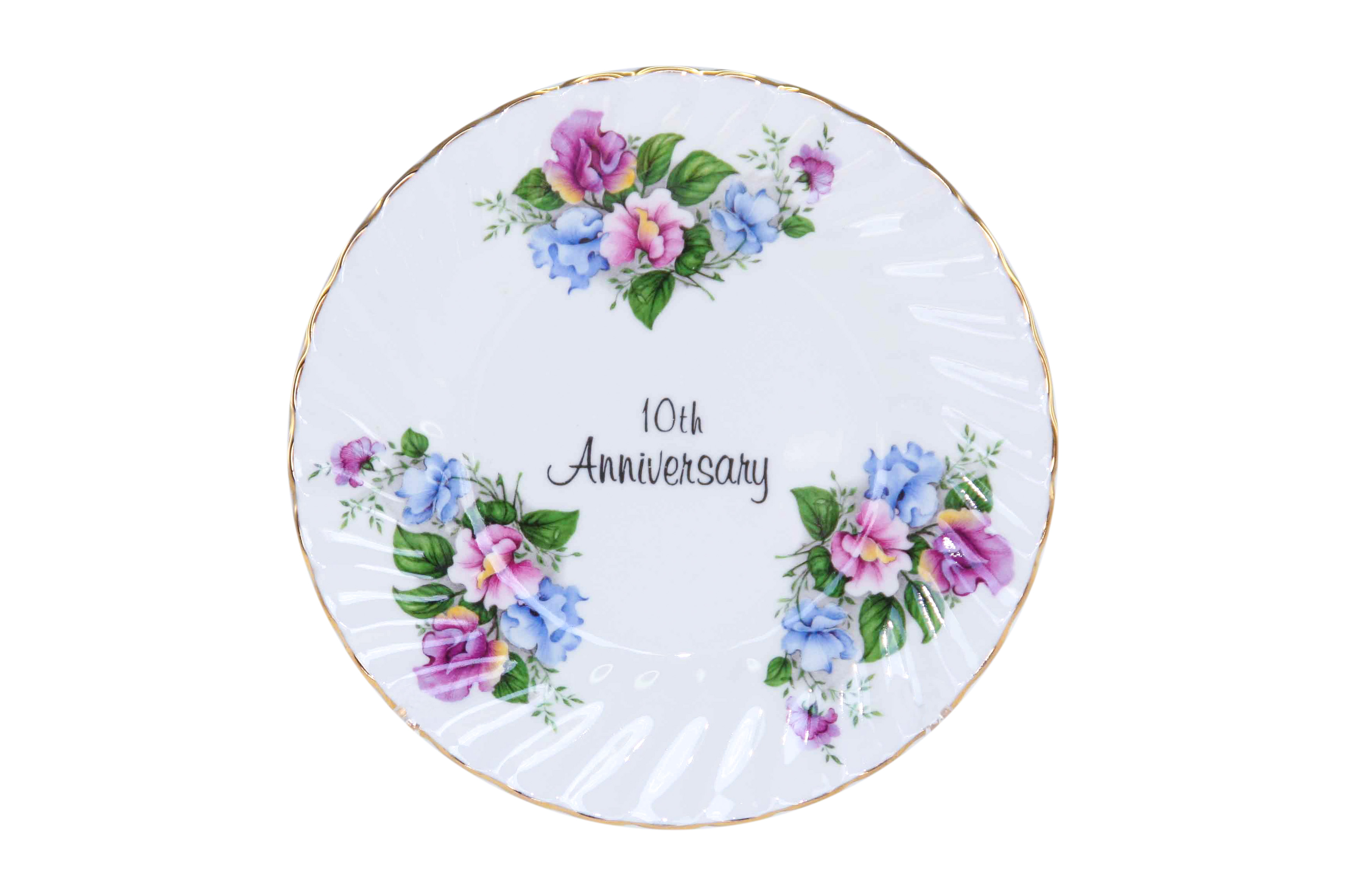 10th Anniversary Plate (6 inch) with stand - Click Image to Close