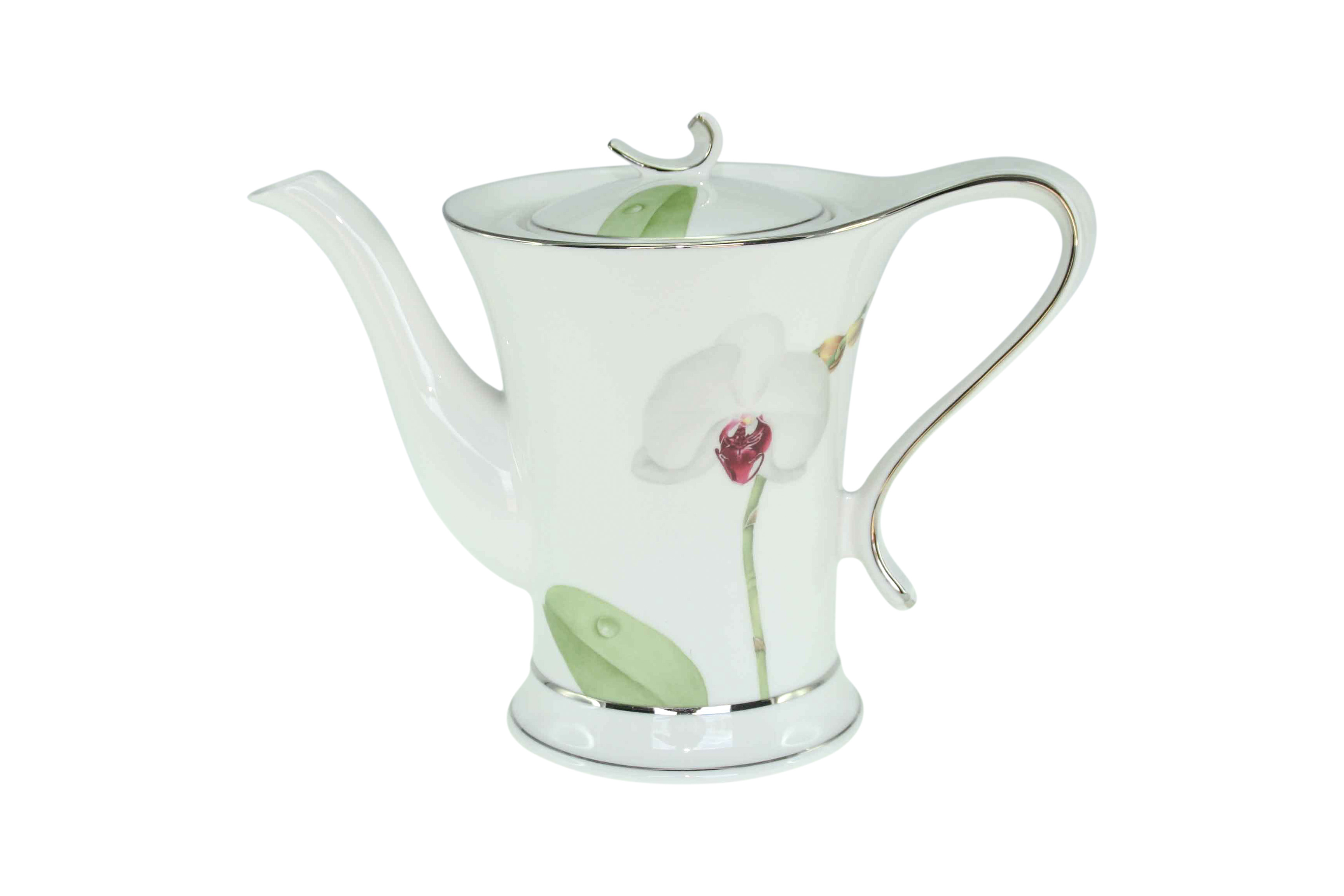 White Flower Teapot