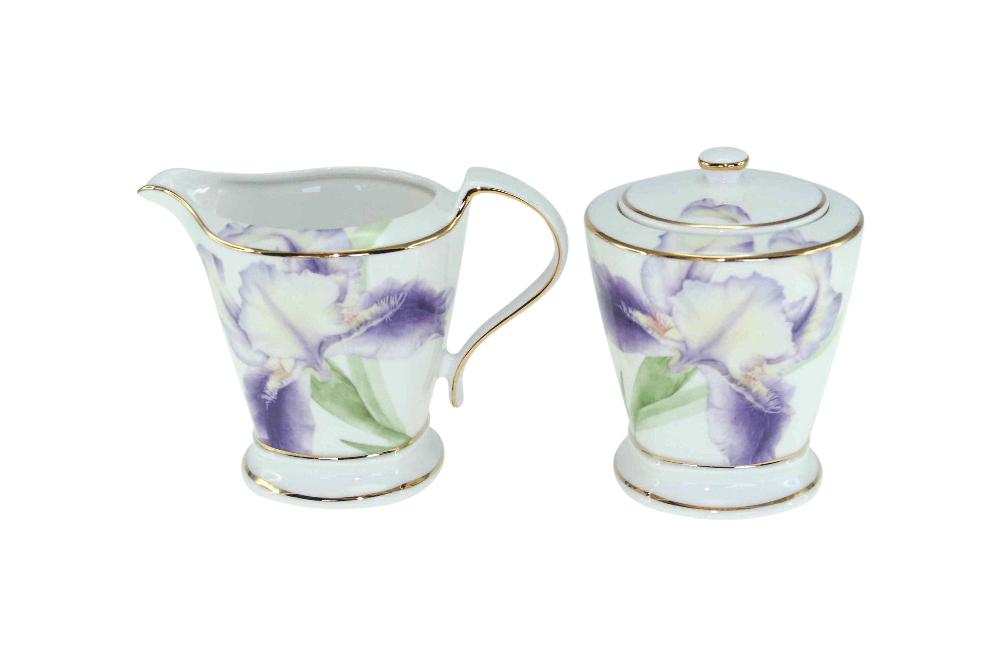 Purple Iris Milk & Sugar Set - Click Image to Close