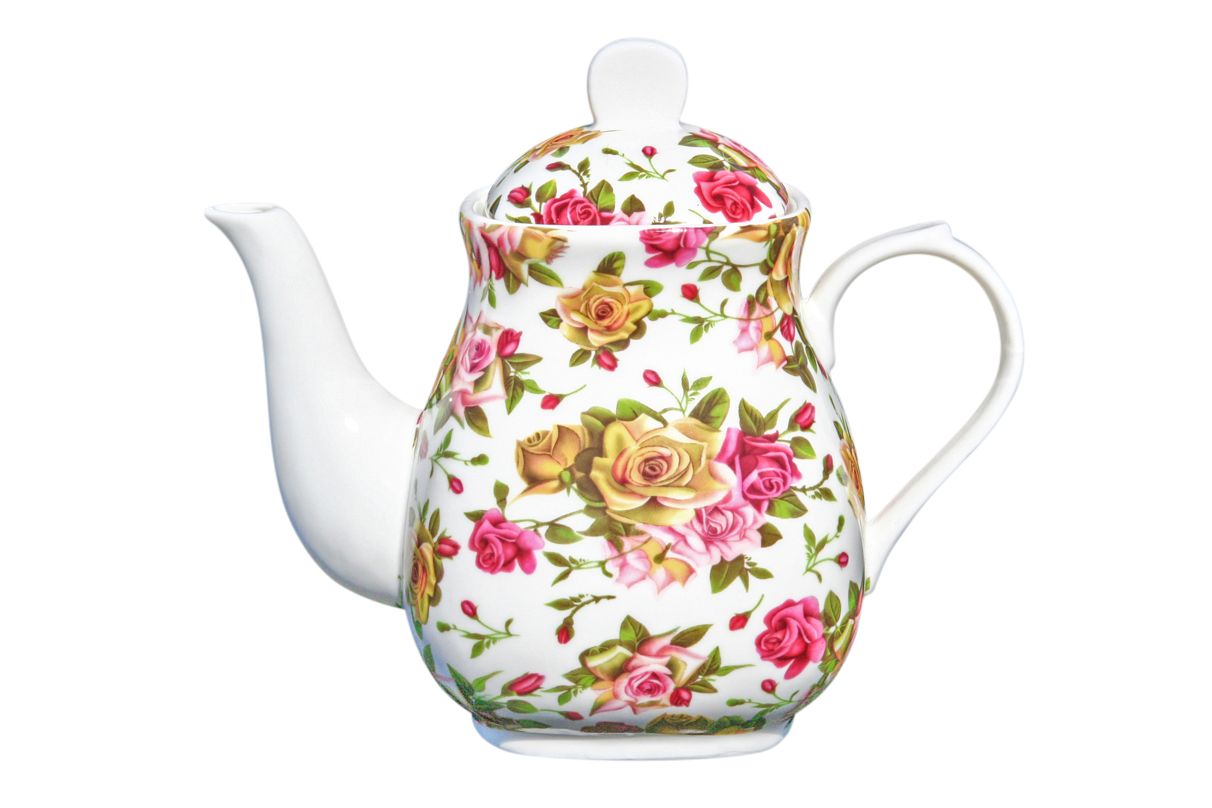 Large Teapot 1000mls Vintage Roses - Click Image to Close