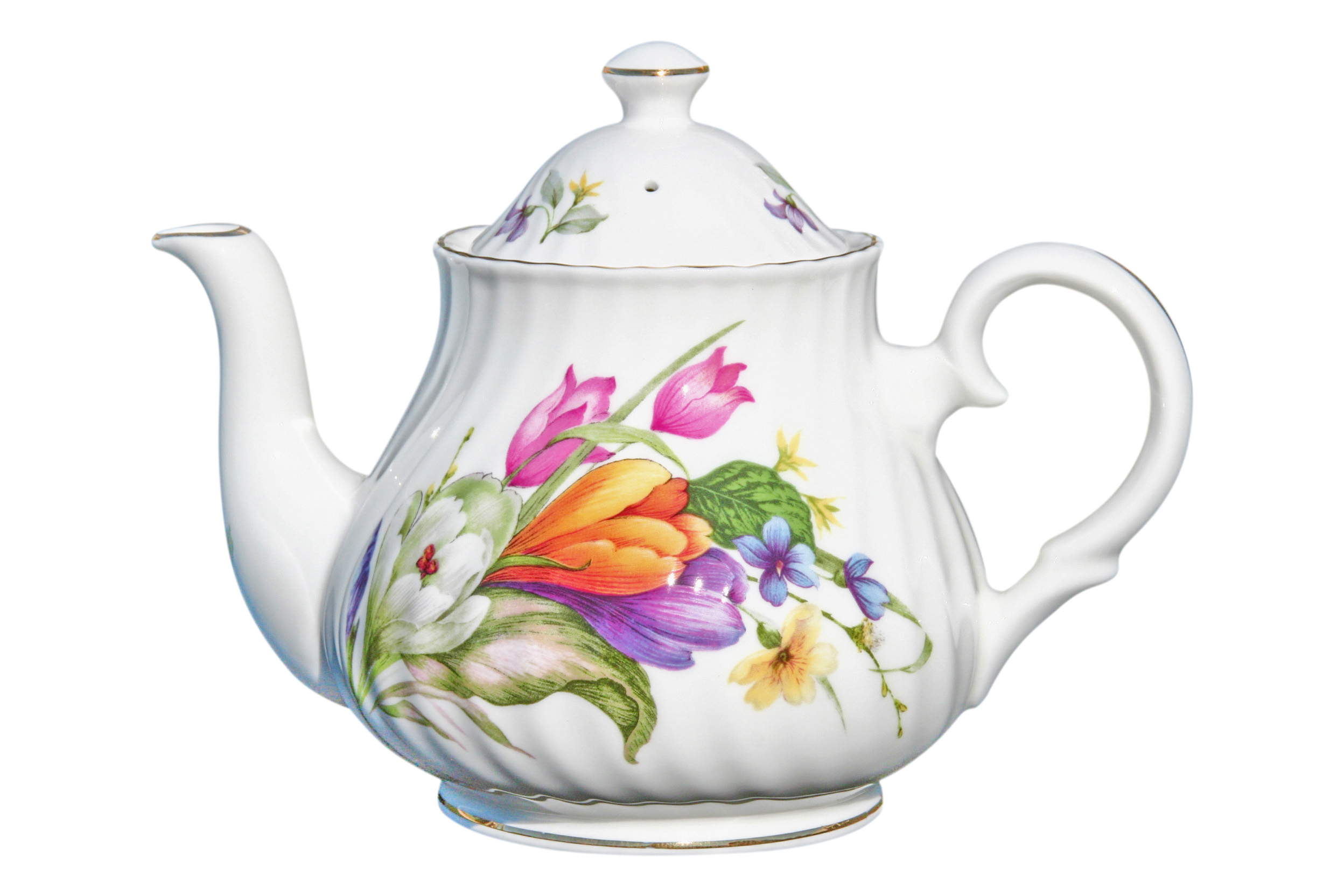 Crocus 2 cup Teapot - Click Image to Close