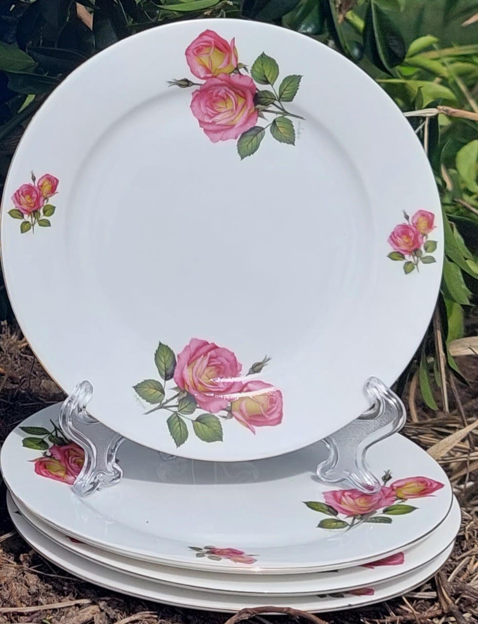 4pc Plate set 12cm Blended Rose (Custom)