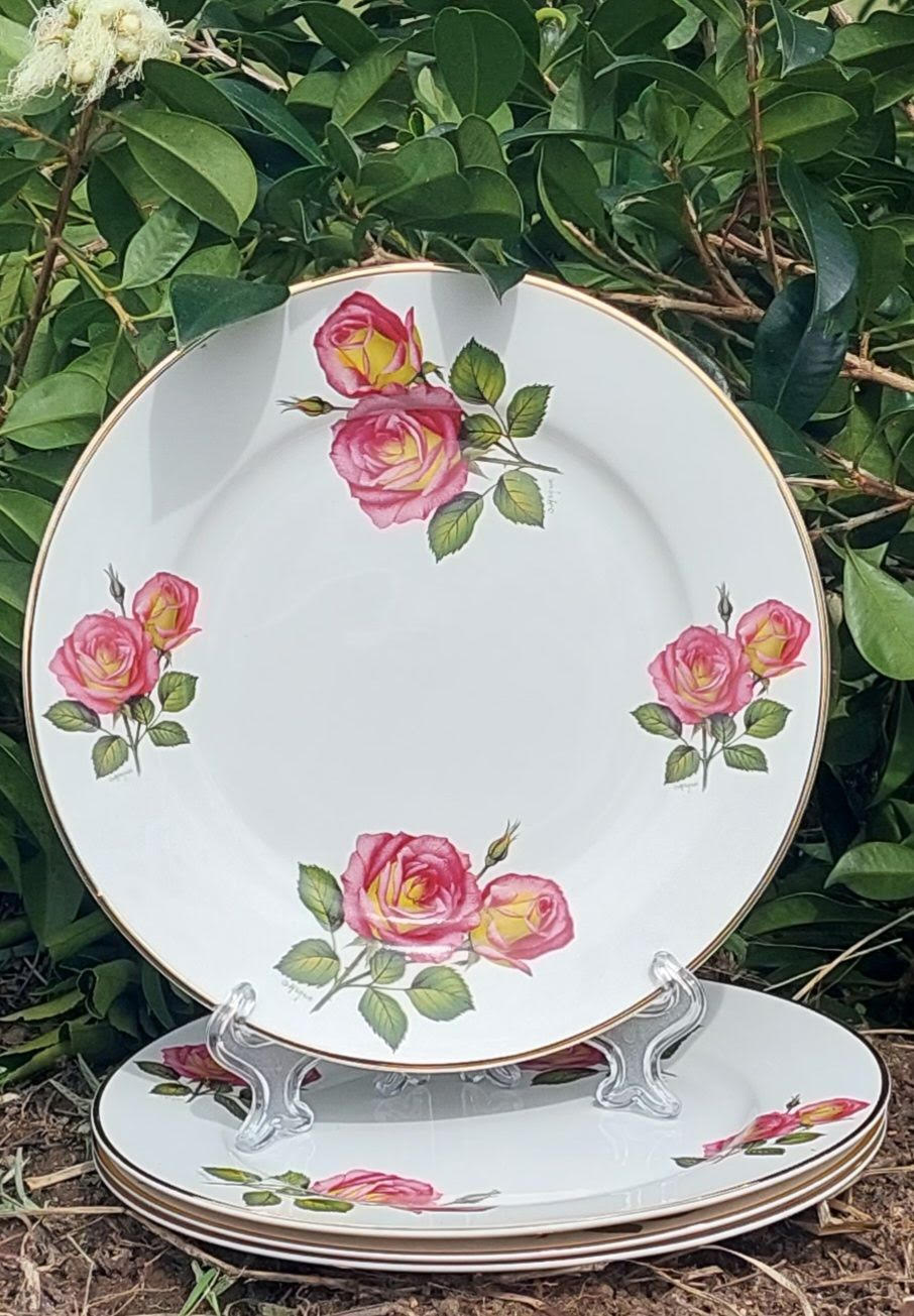 4pc Plate set 20cm Blended Rose (Custom)