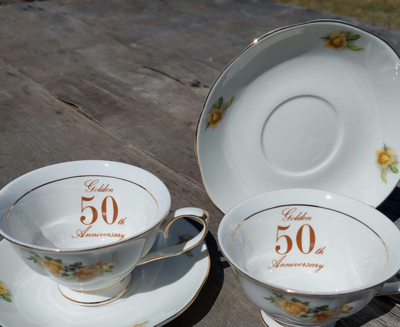 50th Anniversary 2 cup & sacuer set