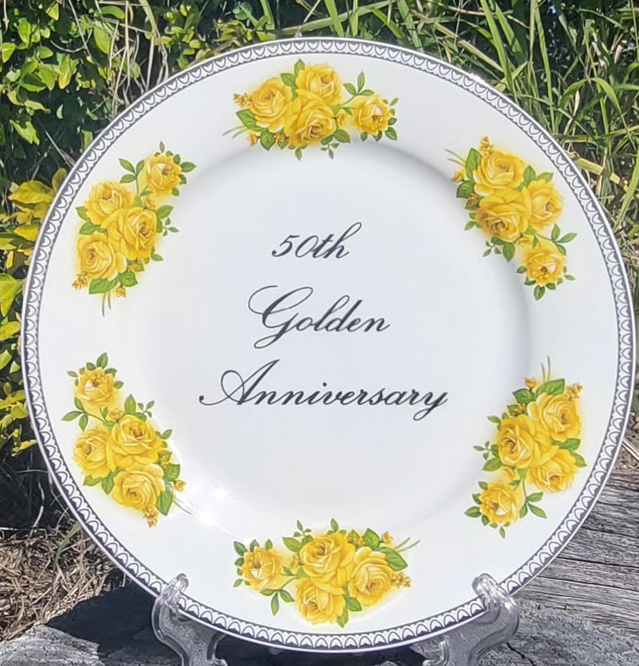 50th Golden Anniversary Plate
