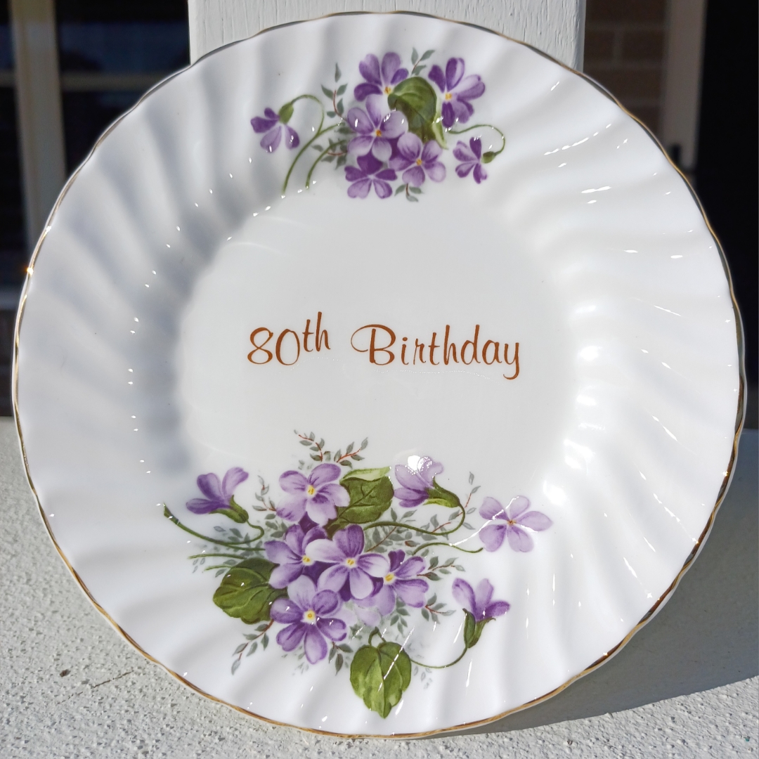 80th Birthday Cake/Display Plate