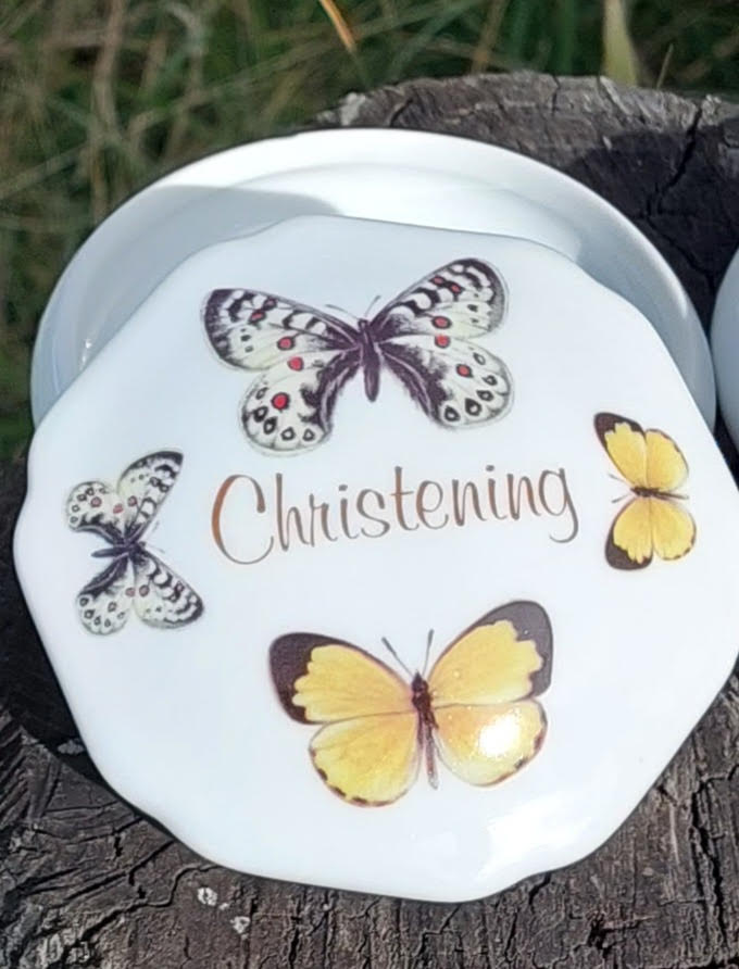 Christening Girl Trinket Box (Custom)