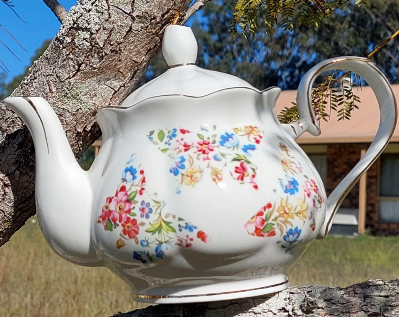 Florence Butterfly 4 Cup teapot (Custom)