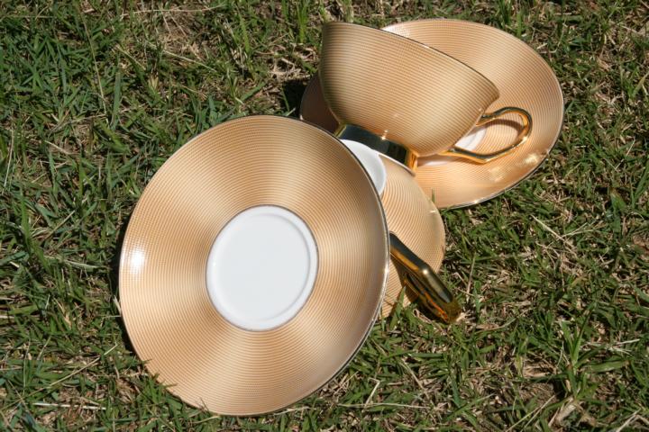 Egyptian Gold 2 Cup & Saucer Set