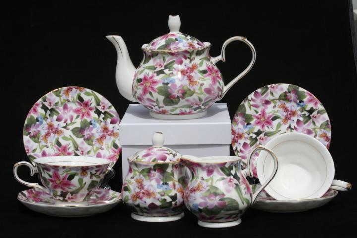 lily Rainbow Full Teaset