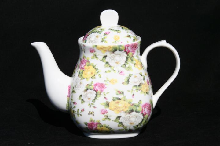 Large Teapot 1000mls Garden Bouquet