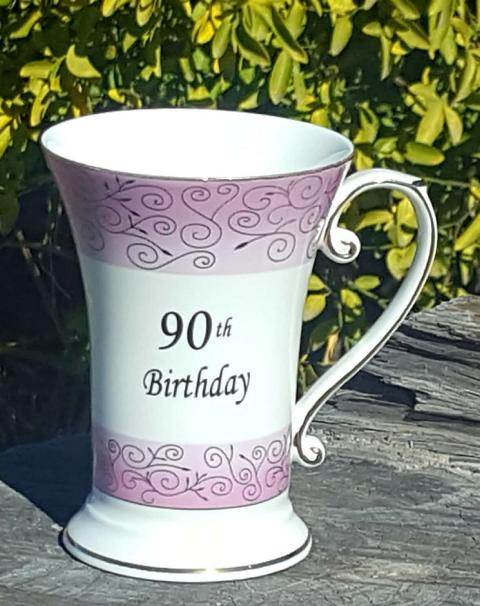 90th Birthday Tall Beaker