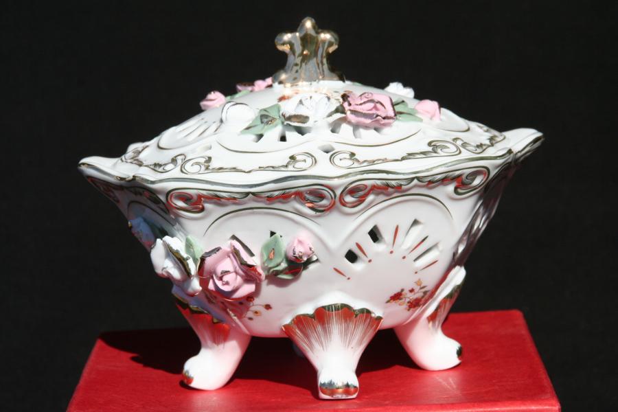 Antique Rose Bowl - Click Image to Close