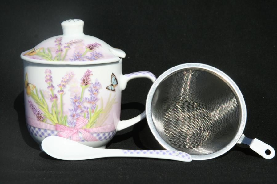 Chintz Infused Beaker Lavender 4pc set - Click Image to Close
