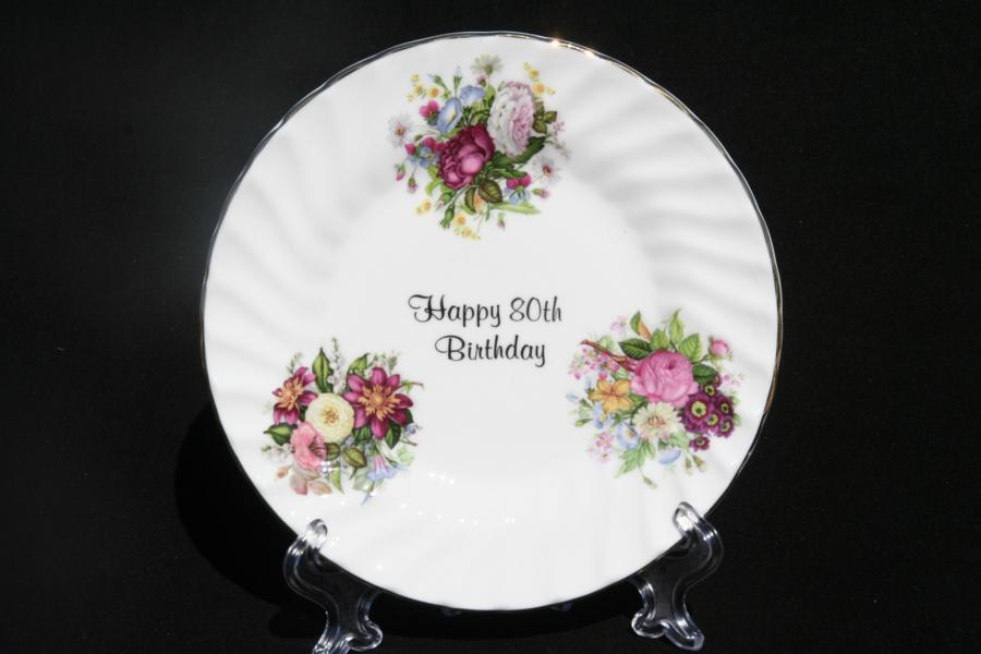 80th Birthday Cake/Display Plate