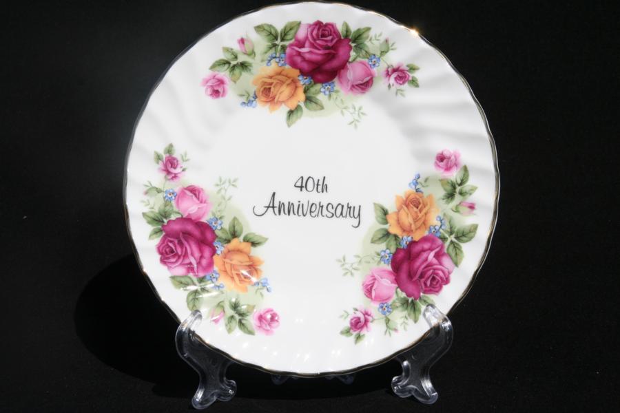 40th Anniversary Plate (6 inch) with stand