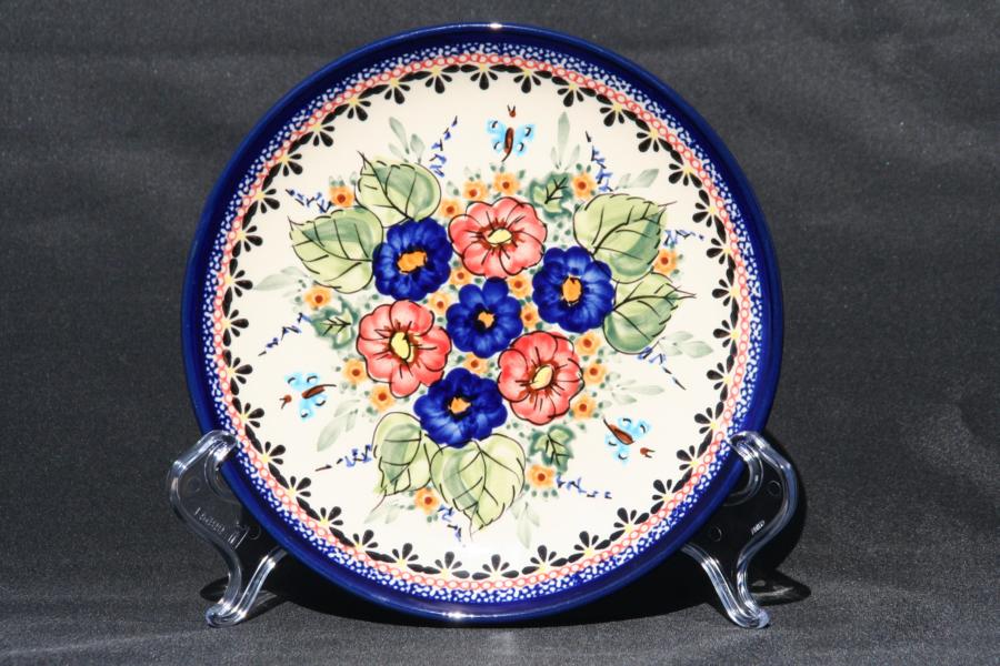 Boleslawiec 19cm Display Plate Floral Bouquet