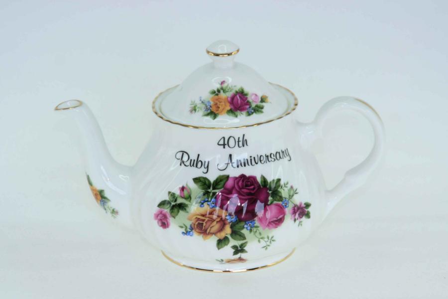 40th Ruby Anniversary 2cup Teapot