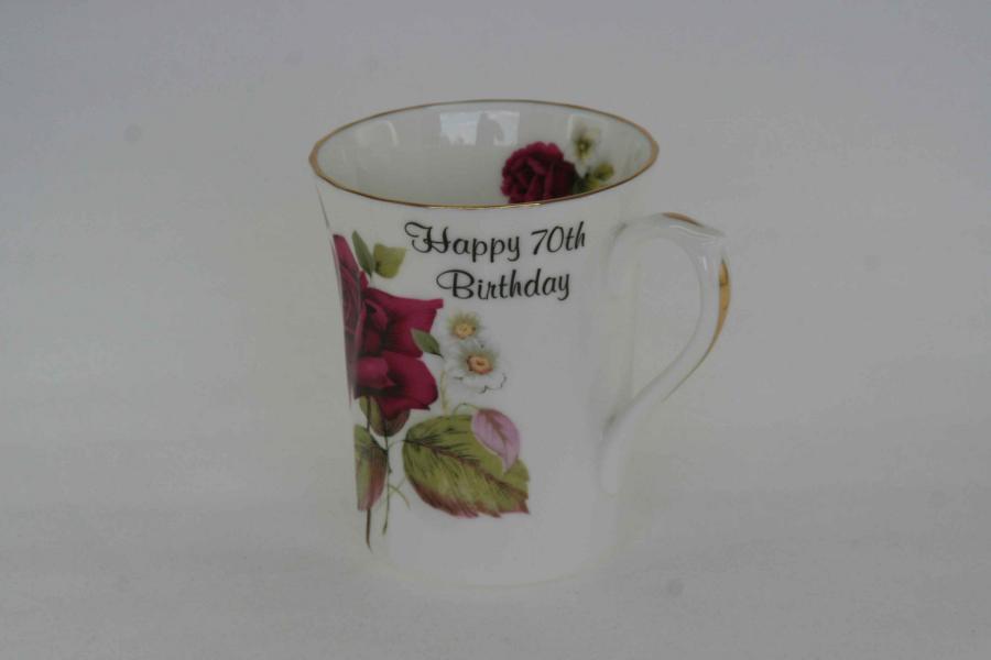 70th Birthday Swirl Mug