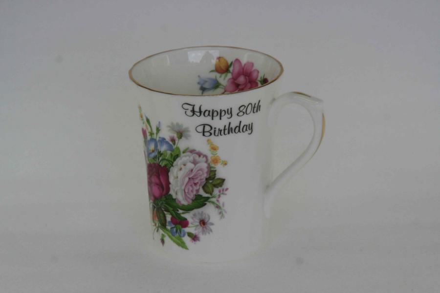 80th Birthday Swirl Mug