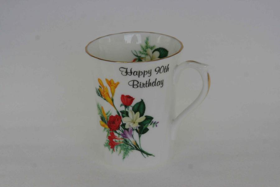90th Birthday Swirl Mug