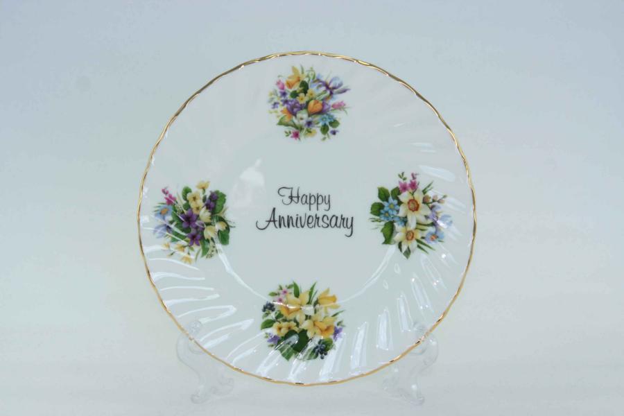 Happy Anniversary Plate (6 inch) with stand