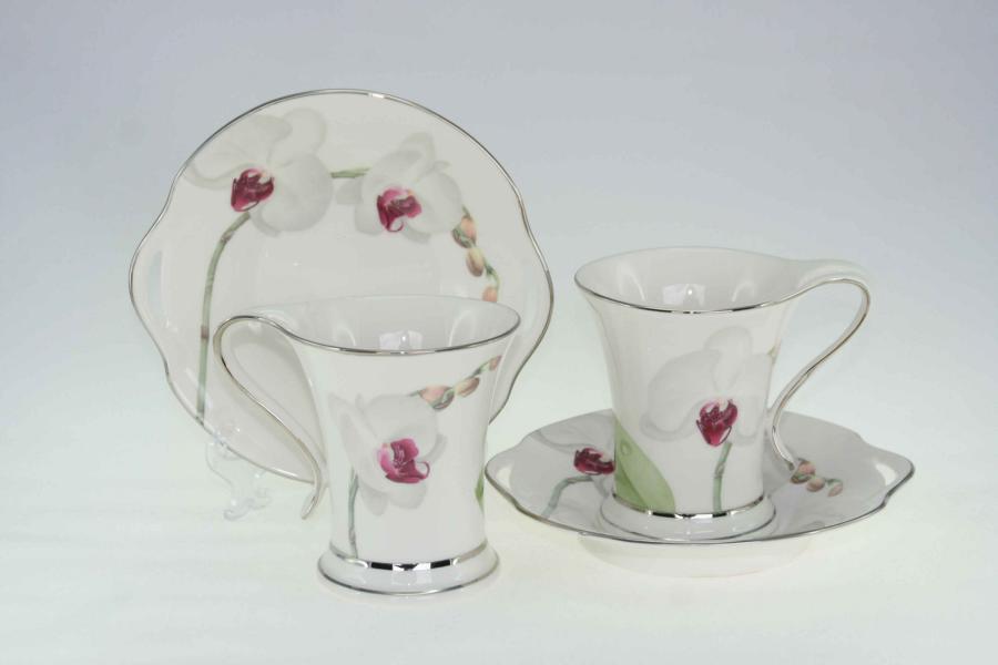 White Flower Sideplate Set