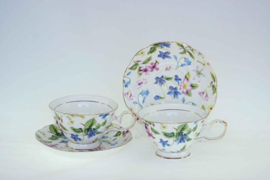Charity 2 Cup & Saucer Set - Click Image to Close