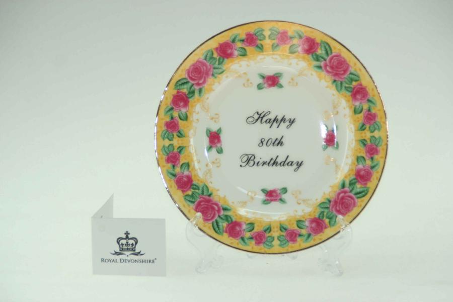 80th Birthday Cake/Display Plate