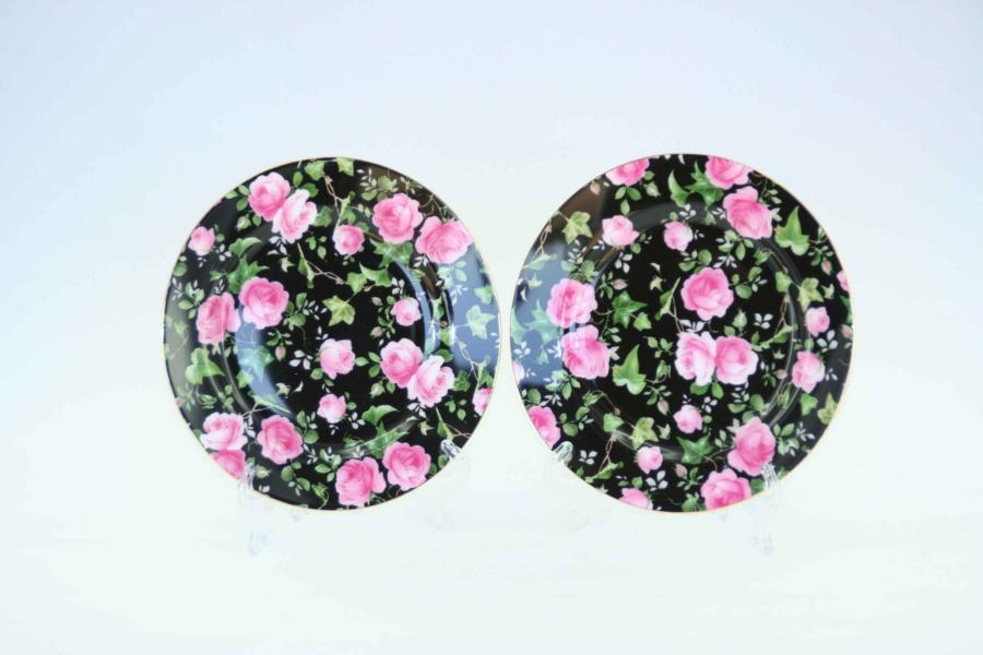 Midnight Rose Sideplate Set - Click Image to Close