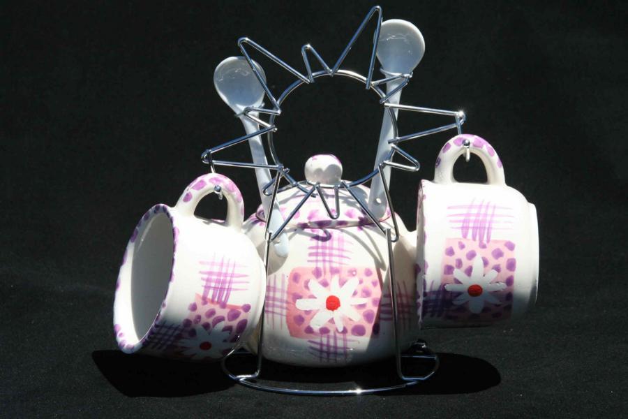 PURPLE Small Daisy Teaset