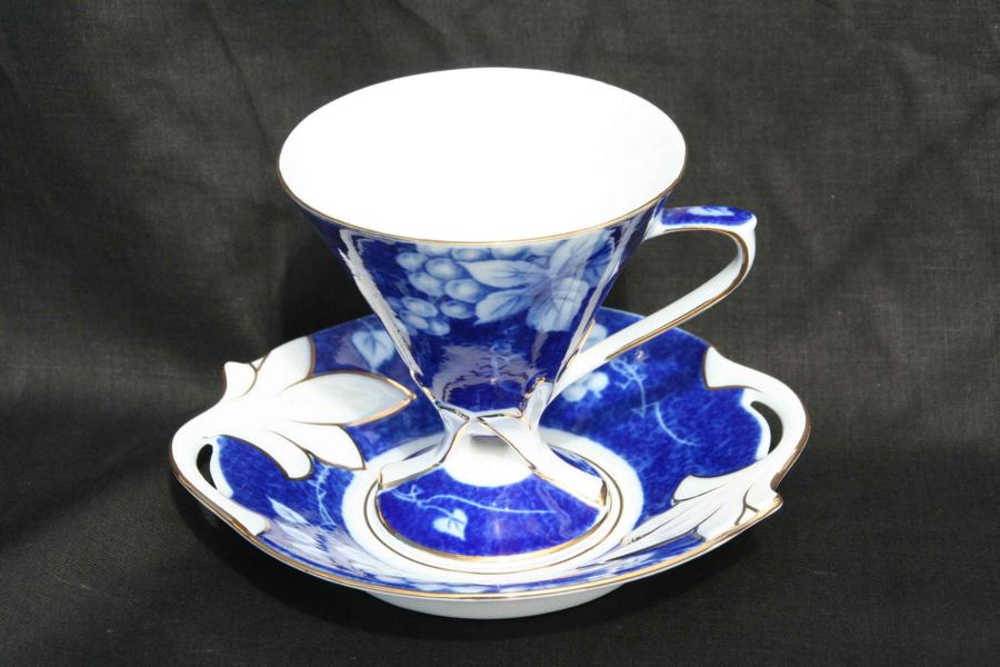 Grape Blue 1 Cup & Saucer Set