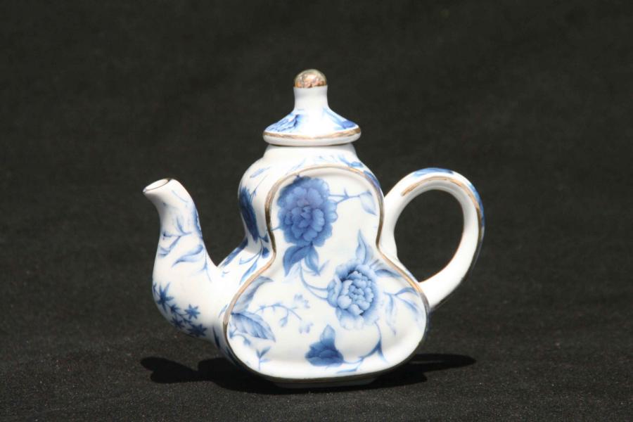 Blue Breeze Mini Teapot Pear Shape