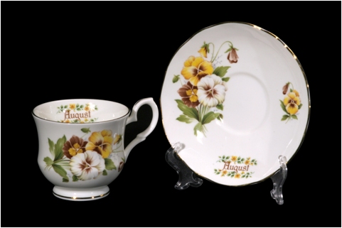 1 Cup & Saucer August - Click Image to Close