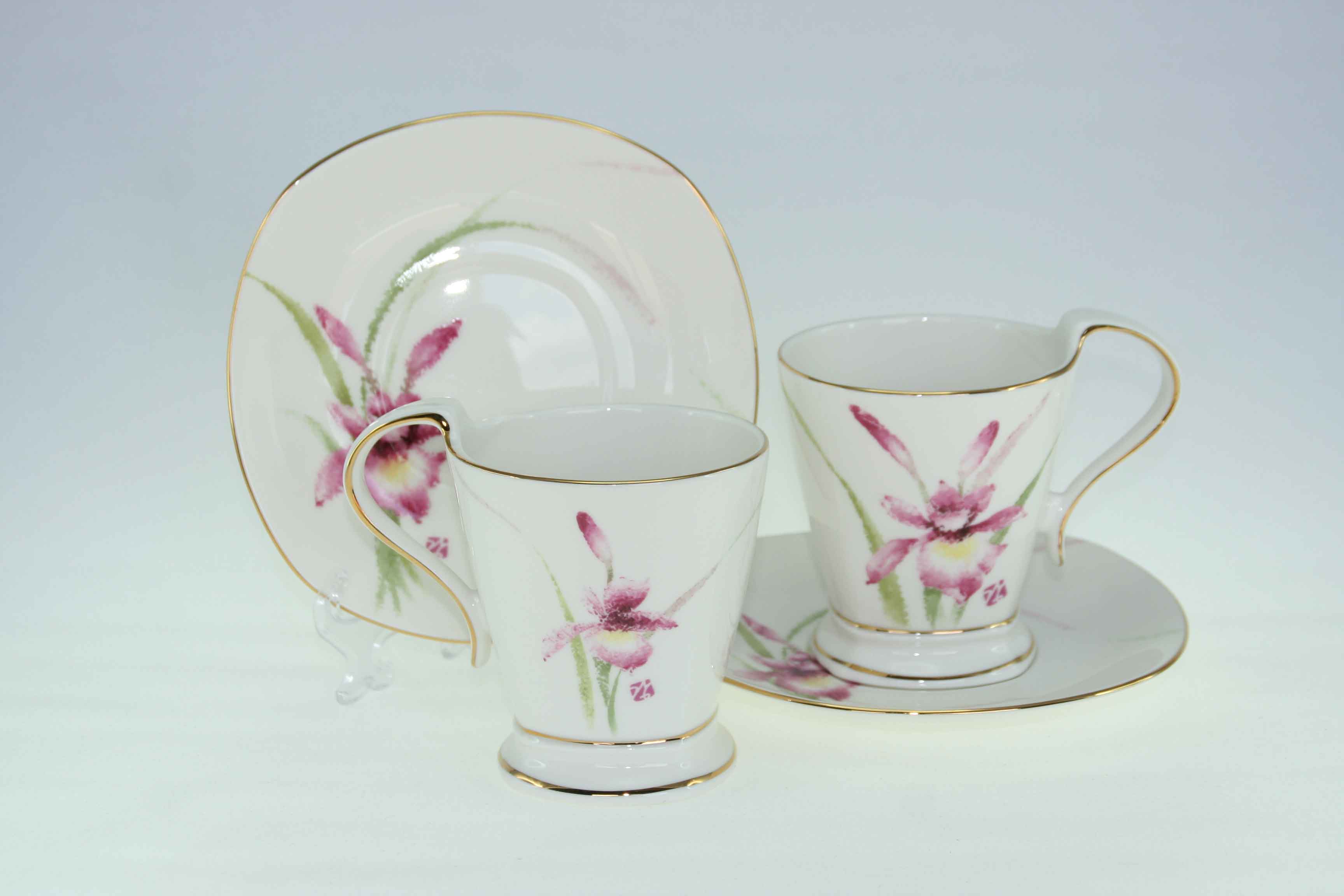 Orchid 2 Cup & Saucer Set