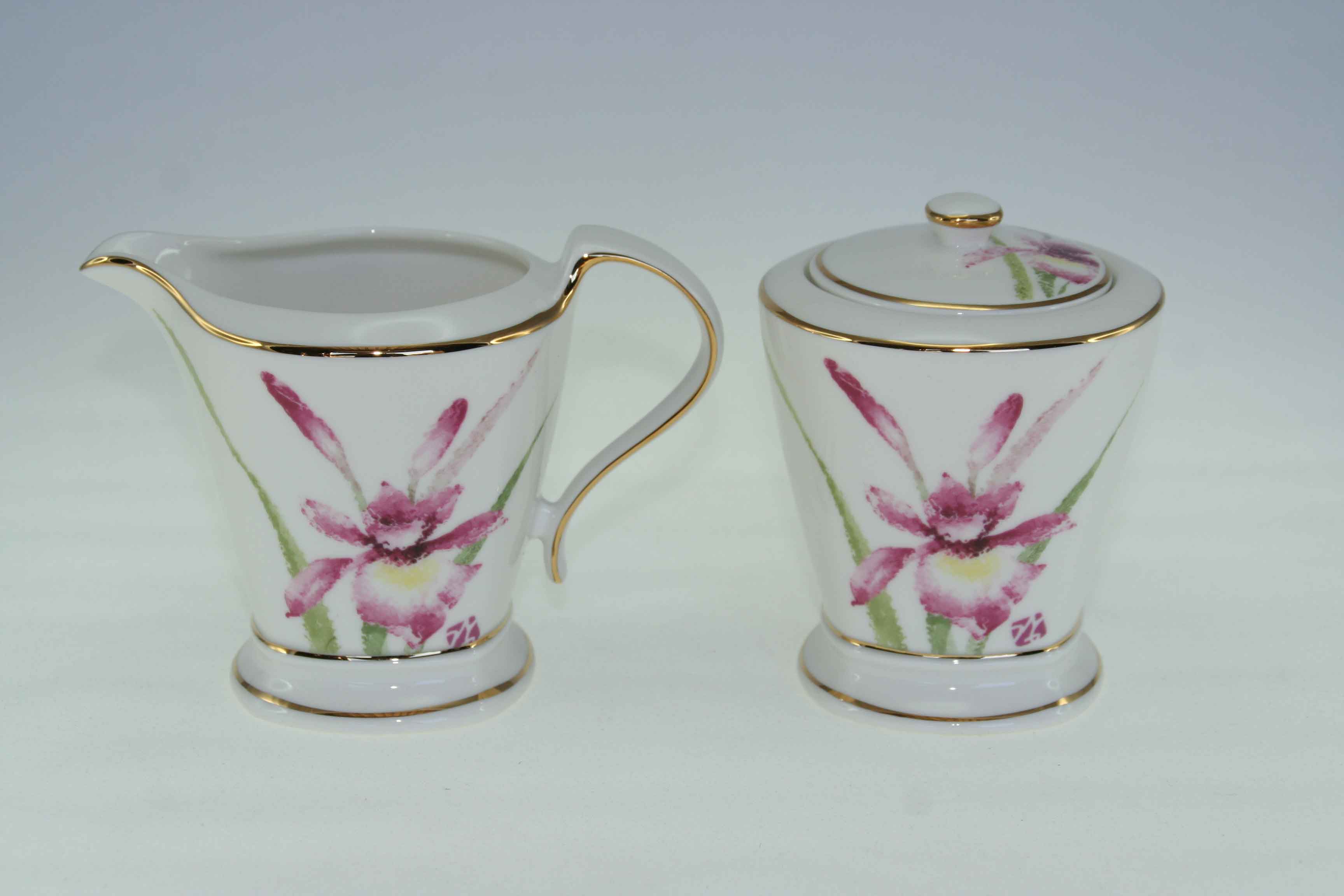 Orchid Sugar & Creamer Set