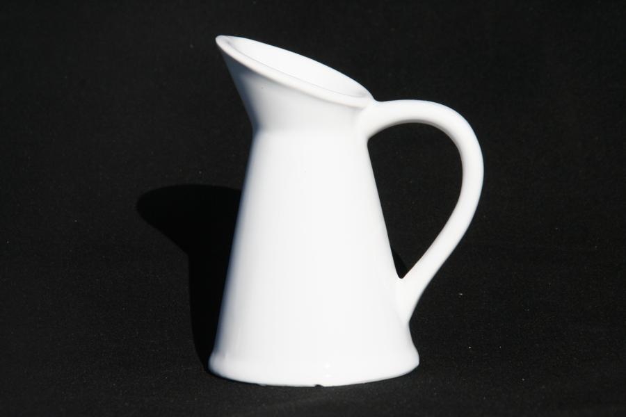 Small Milk Urn Vase White