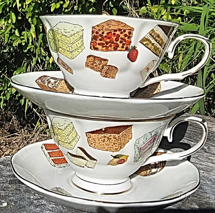 Cakes&Slices 2 cup and saucer set (Custom)