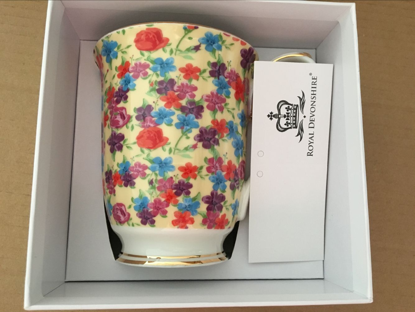 Cream Flower Garden Chintz Beaker Cream Flower Garden Chintz Beaker