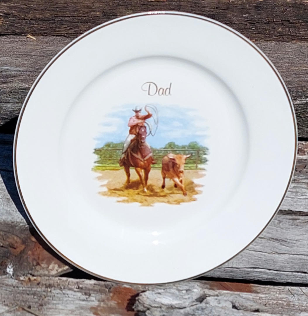 Dad Stockman Display Plate (Custom)