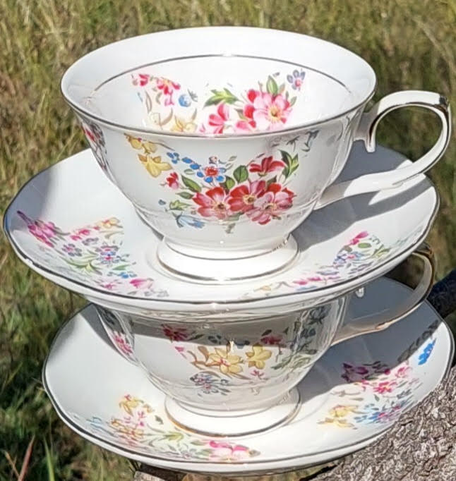 Florence Butterfly 2 Cup & Saucer Set (Custom)