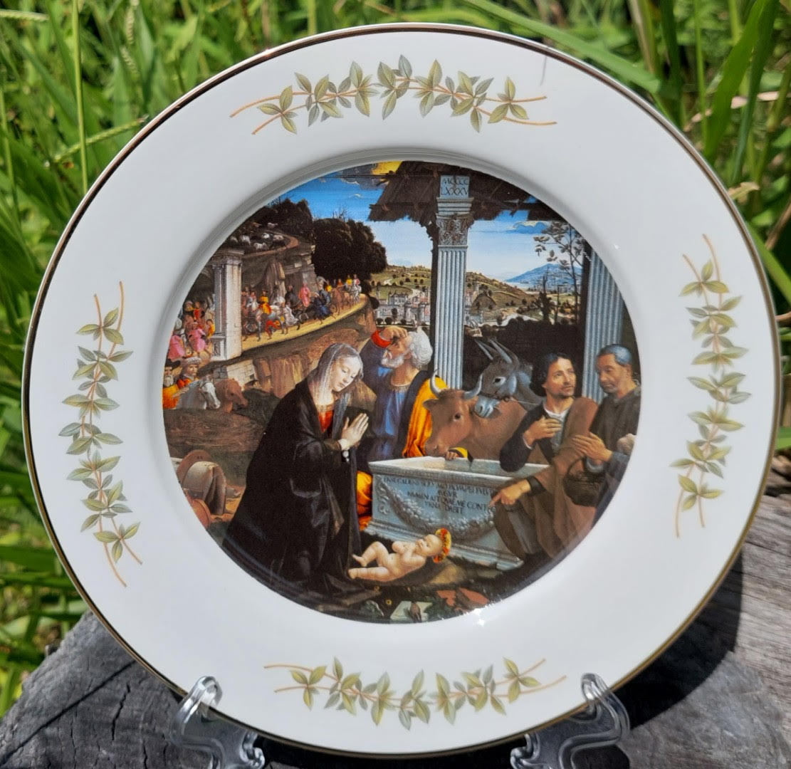 Adoration of Magi Ghirlandaio 7.5 Display plate (Custom)