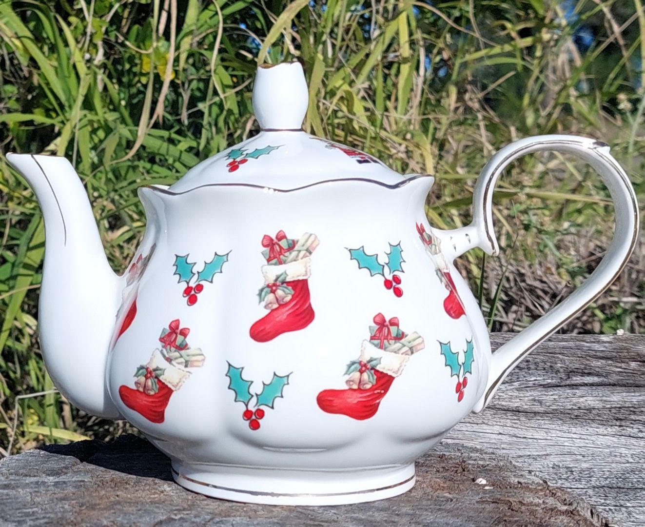 Red Stocking Teapot (Custom)
