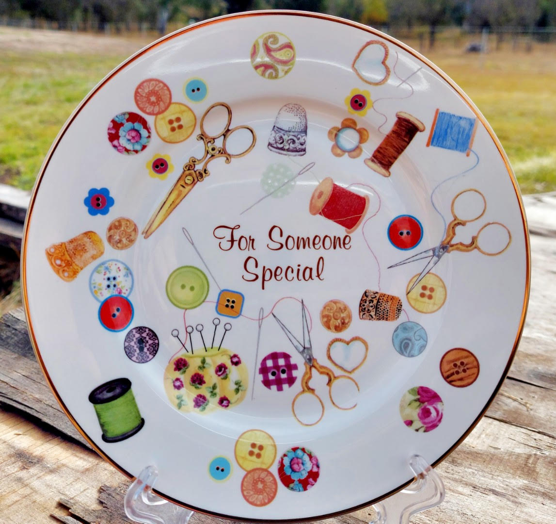 Sewing For Someone Special Display Plate Custom